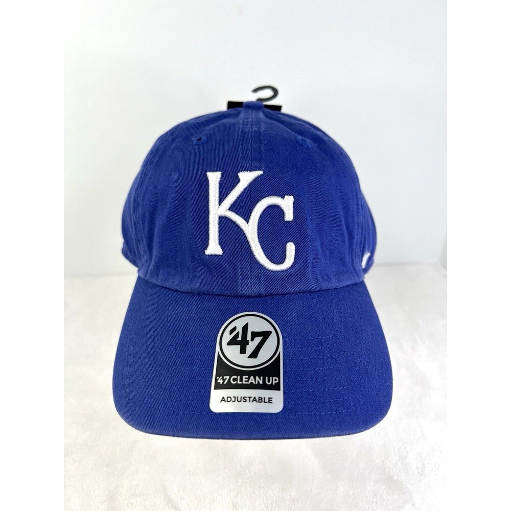 Kansas City Royals 47 Brand Clean Up Adjustable Dad Hat Blue MLB Baseball New